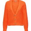 ESPRIT Locker Gestrickter Cardigan Orange Red
