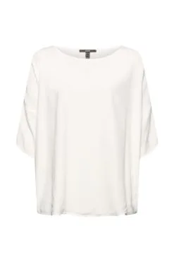 ESPRIT Lockeres Blusen-Top Off White