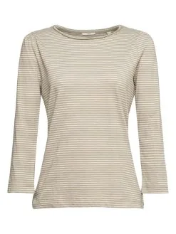 ESPRIT Longsleeve In Beige/ Weiß