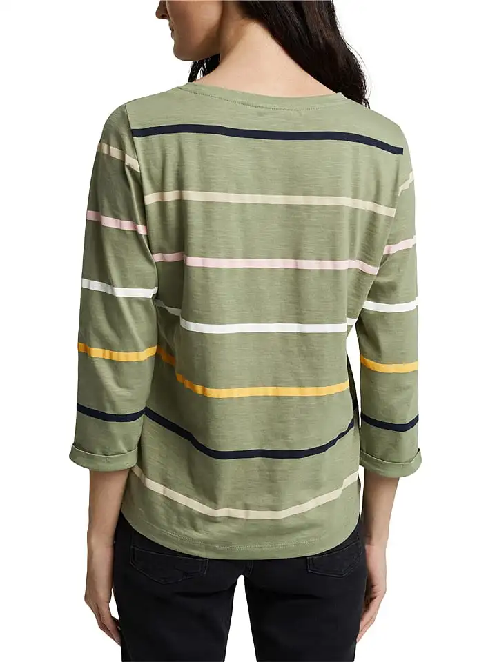ESPRIT Longsleeve In Khaki/ Bunt – Bild 3