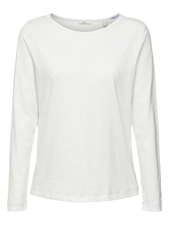 ESPRIT Longsleeve In Weiß