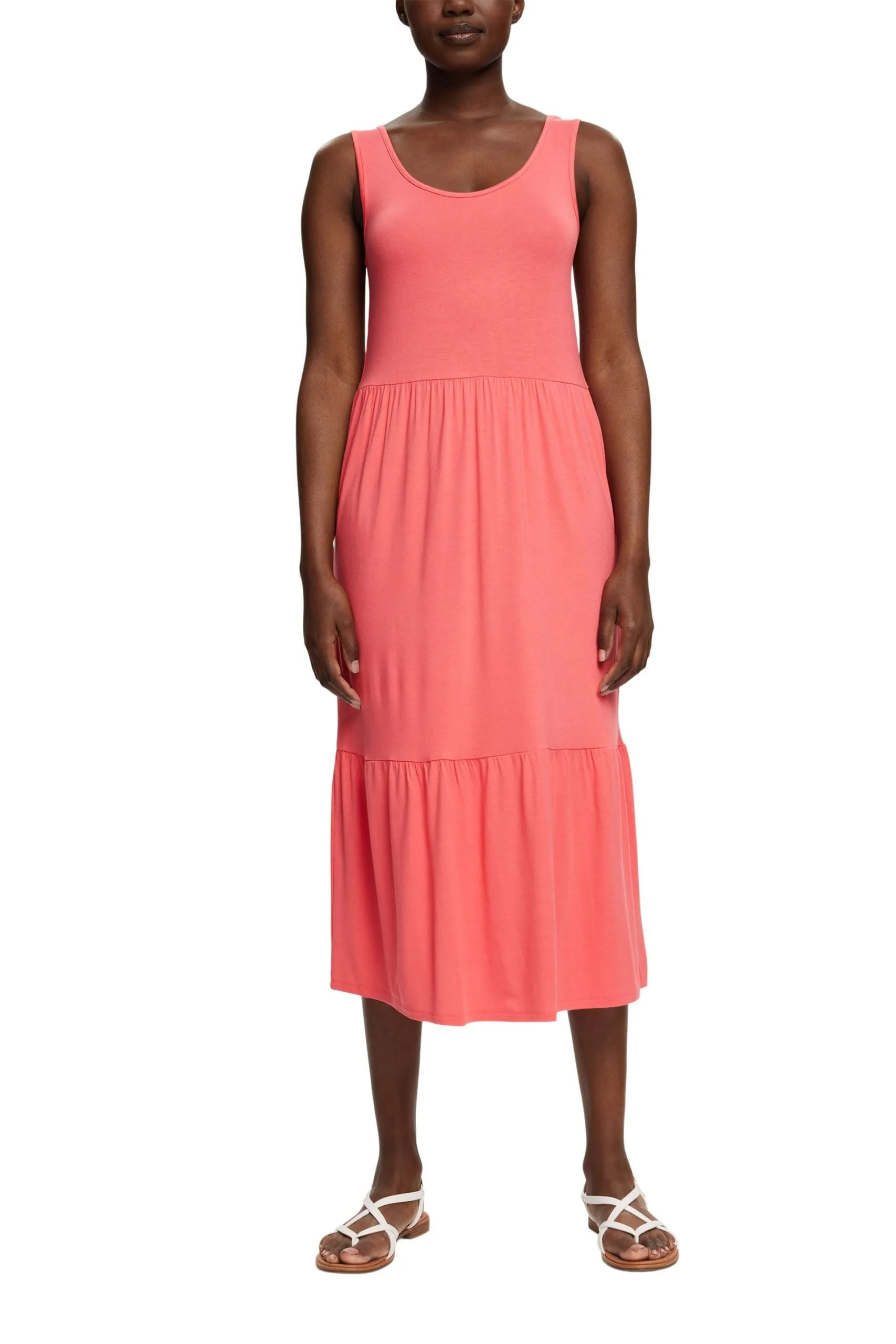 ESPRIT Midikleid Coral Red – Bild 2