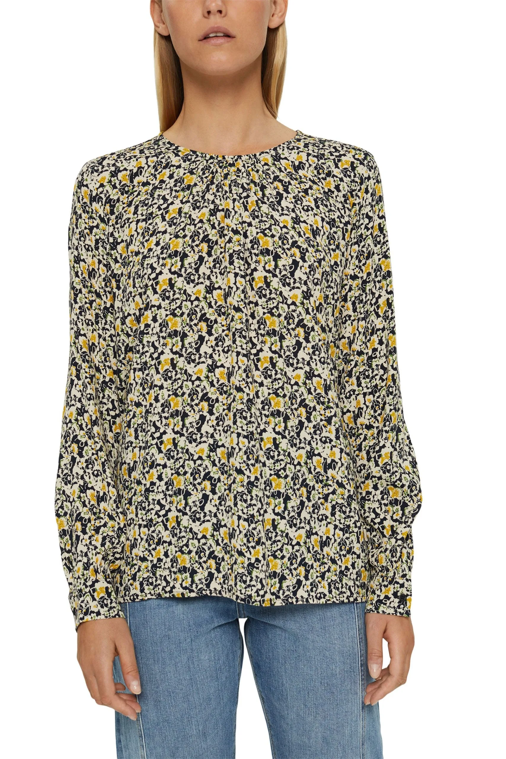 ESPRIT Millefleurs-Bluse Black 4 – Bild 3