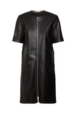ESPRIT Minikleid Aus Kunstleder Black