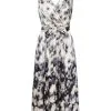 ESPRIT Minikleid Mit Floralem Print In Crinkle-Optik Black