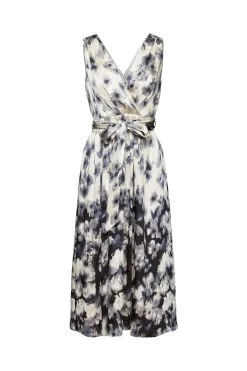 ESPRIT Minikleid Mit Floralem Print In Crinkle-Optik Black