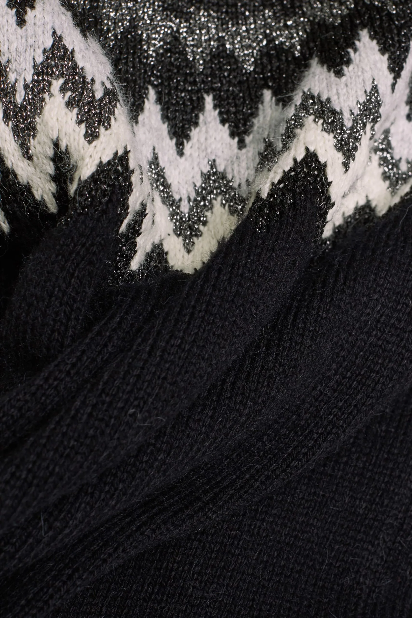 ESPRIT Norweger-Pullover Mit Glitzer Black 4 – Bild 4