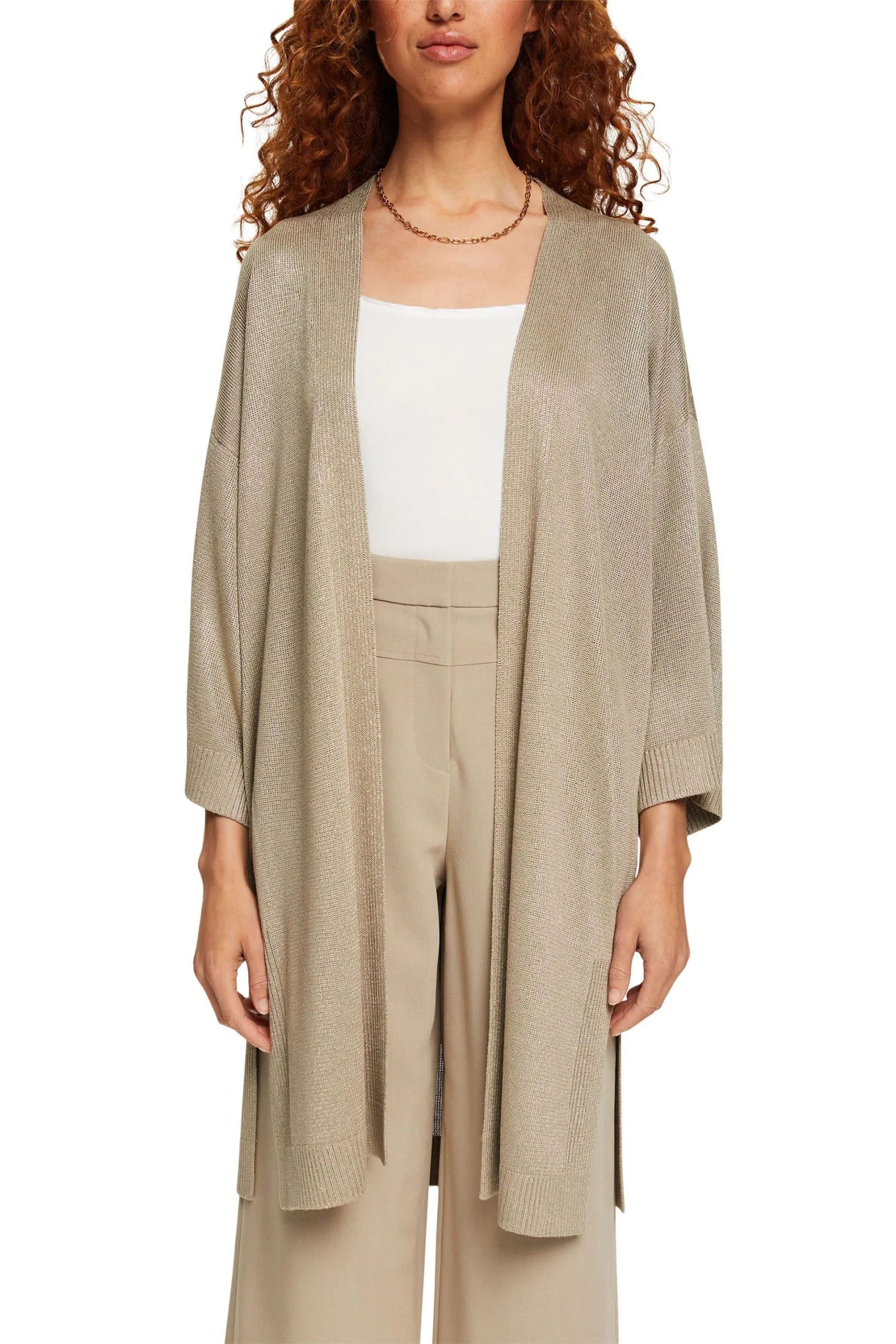 ESPRIT Offener Cardigan Pale Khaki – Bild 2