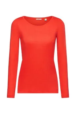 ESPRIT Pointelle-Longsleeve Red