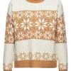 ESPRIT Pullover In Creme/ Hellbraun