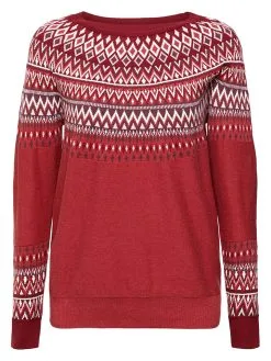 ESPRIT Pullover In Rot/ Bunt
