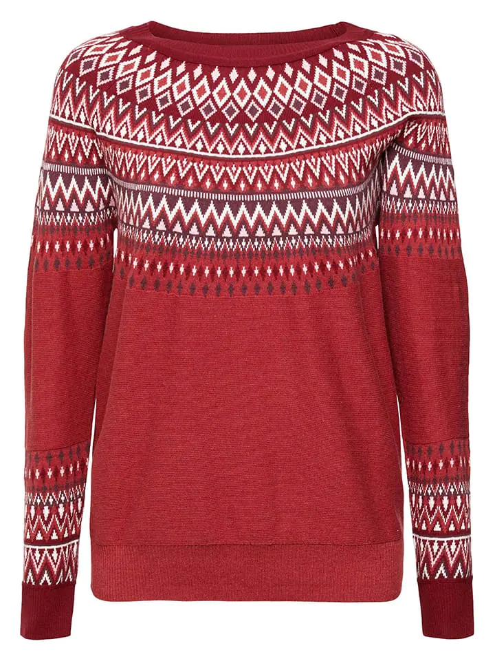 ESPRIT Pullover In Rot/ Bunt