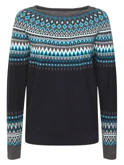 ESPRIT Pullover In Schwarz/ Bunt