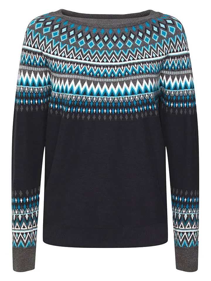 ESPRIT Pullover In Schwarz/ Bunt