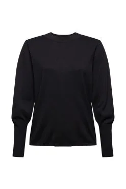 ESPRIT Pullover Mit Ballonärmeln Black