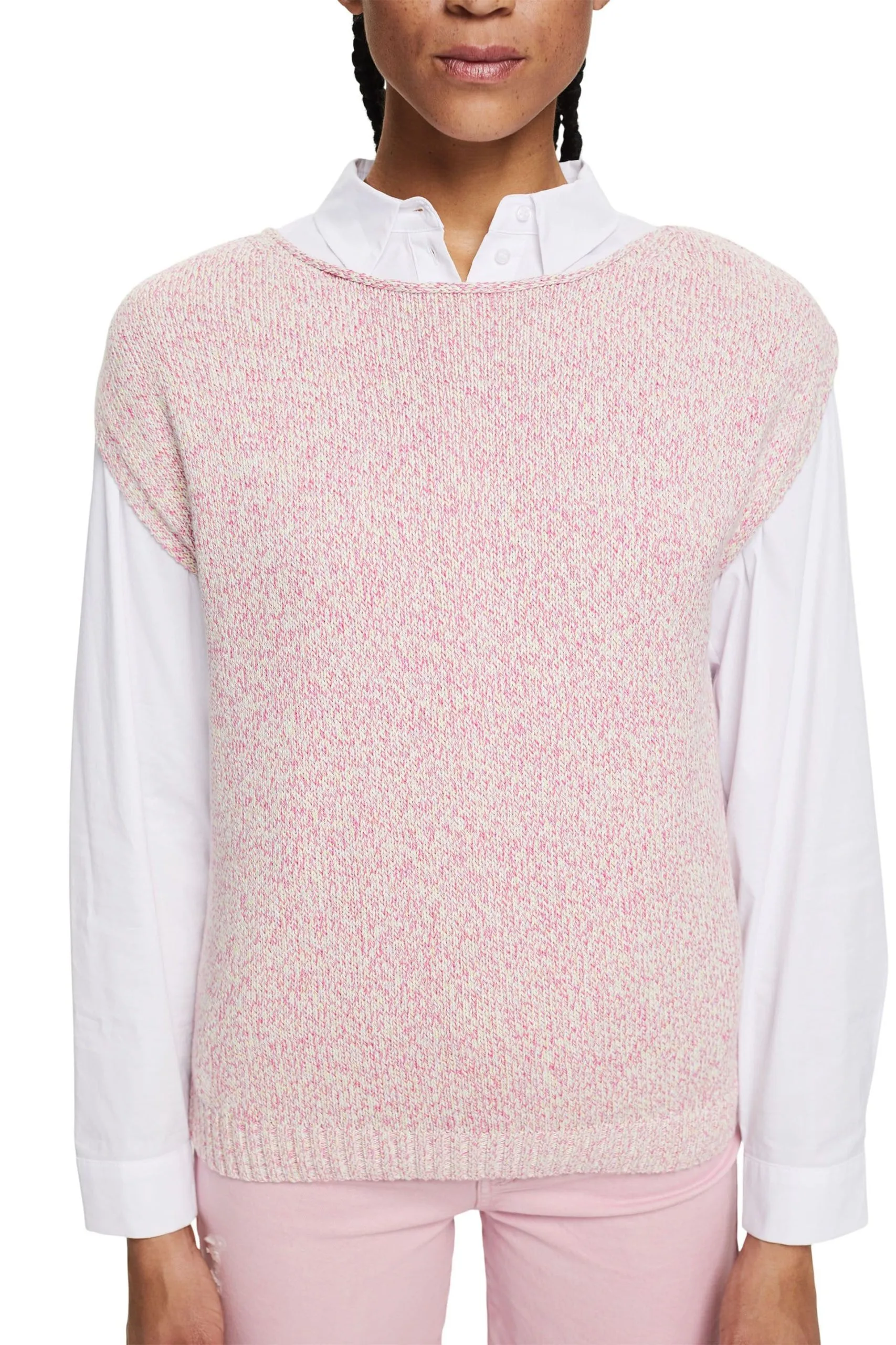 ESPRIT Pullunder In Bunt Melierter Optik Off White 4 – Bild 2