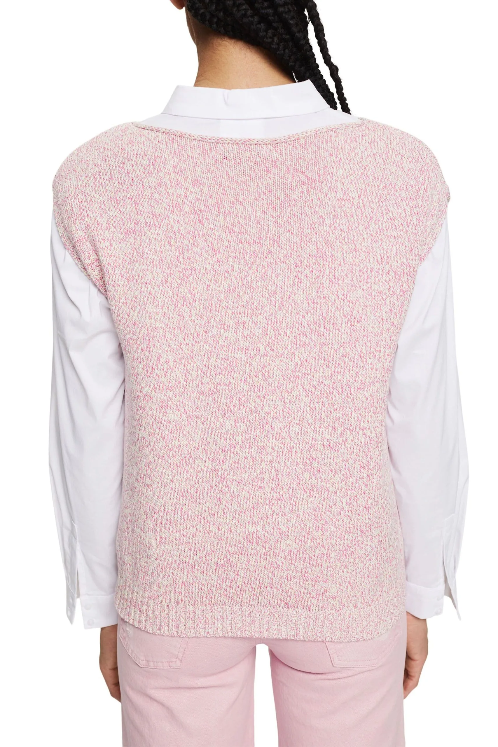 ESPRIT Pullunder In Bunt Melierter Optik Off White 4 – Bild 3