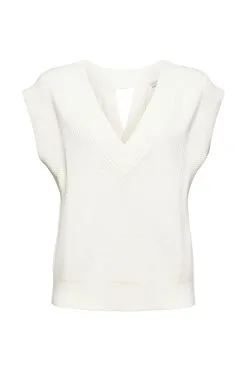 ESPRIT Pullunder Off White