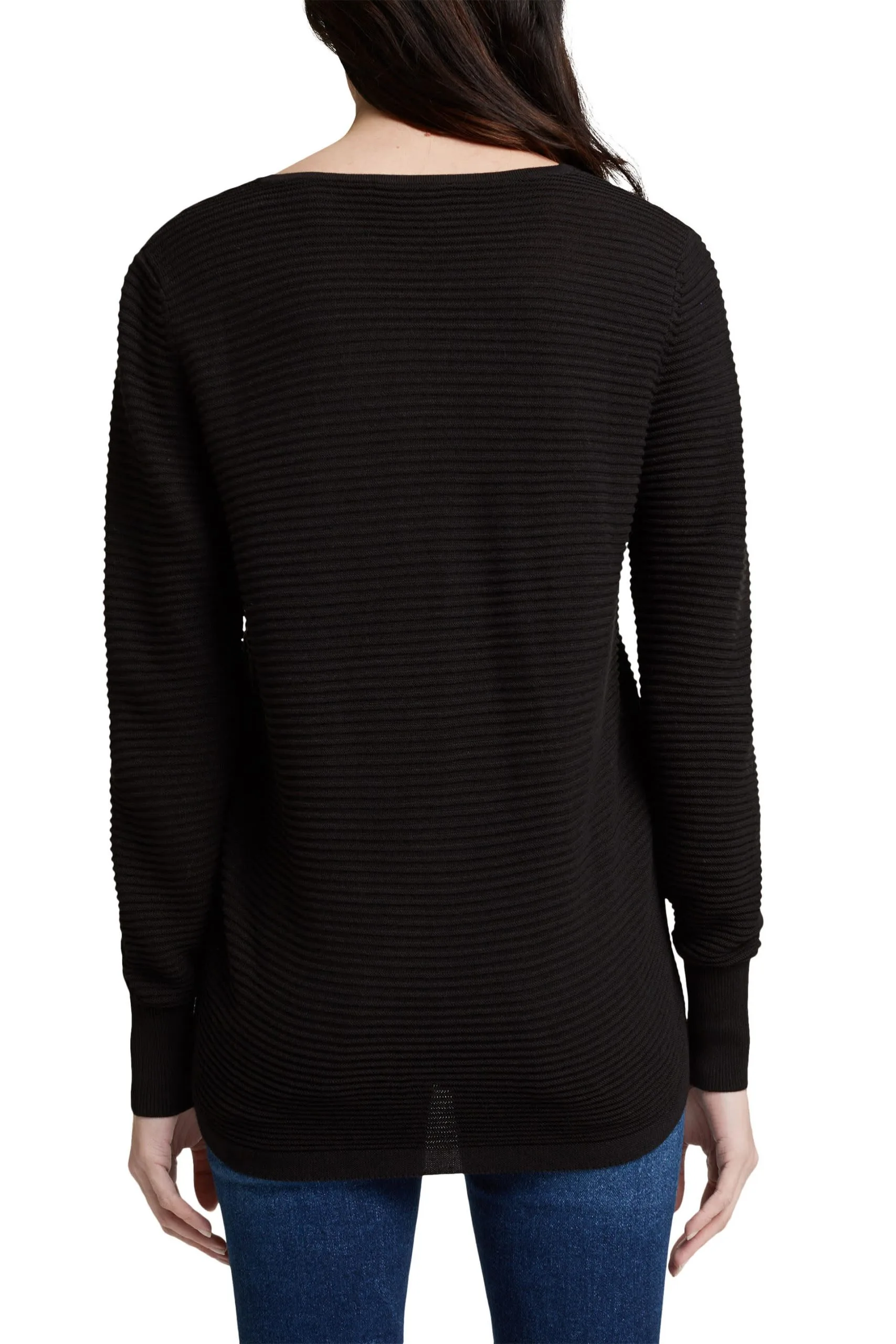 ESPRIT Ripp-Pullover Black – Bild 2