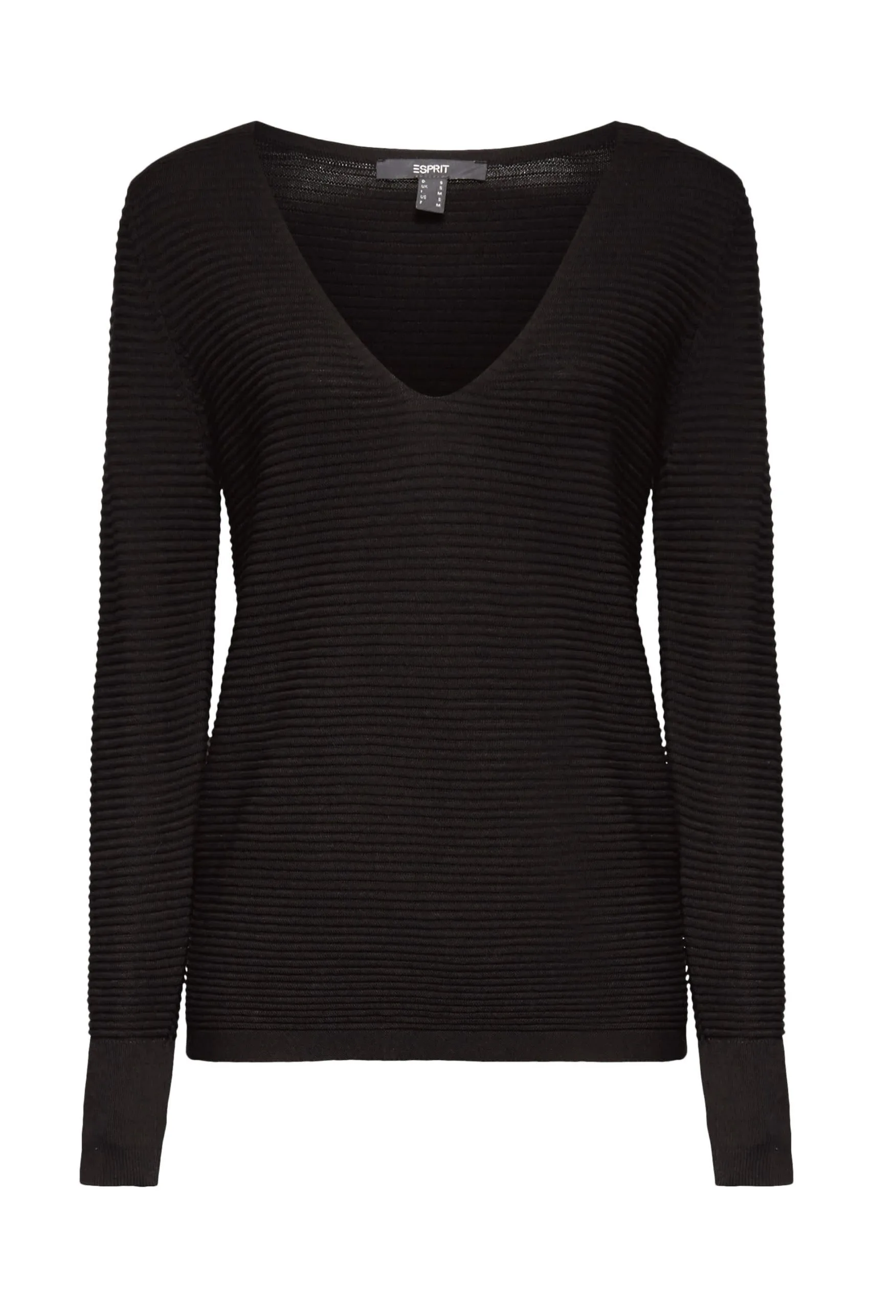 ESPRIT Ripp-Pullover Black