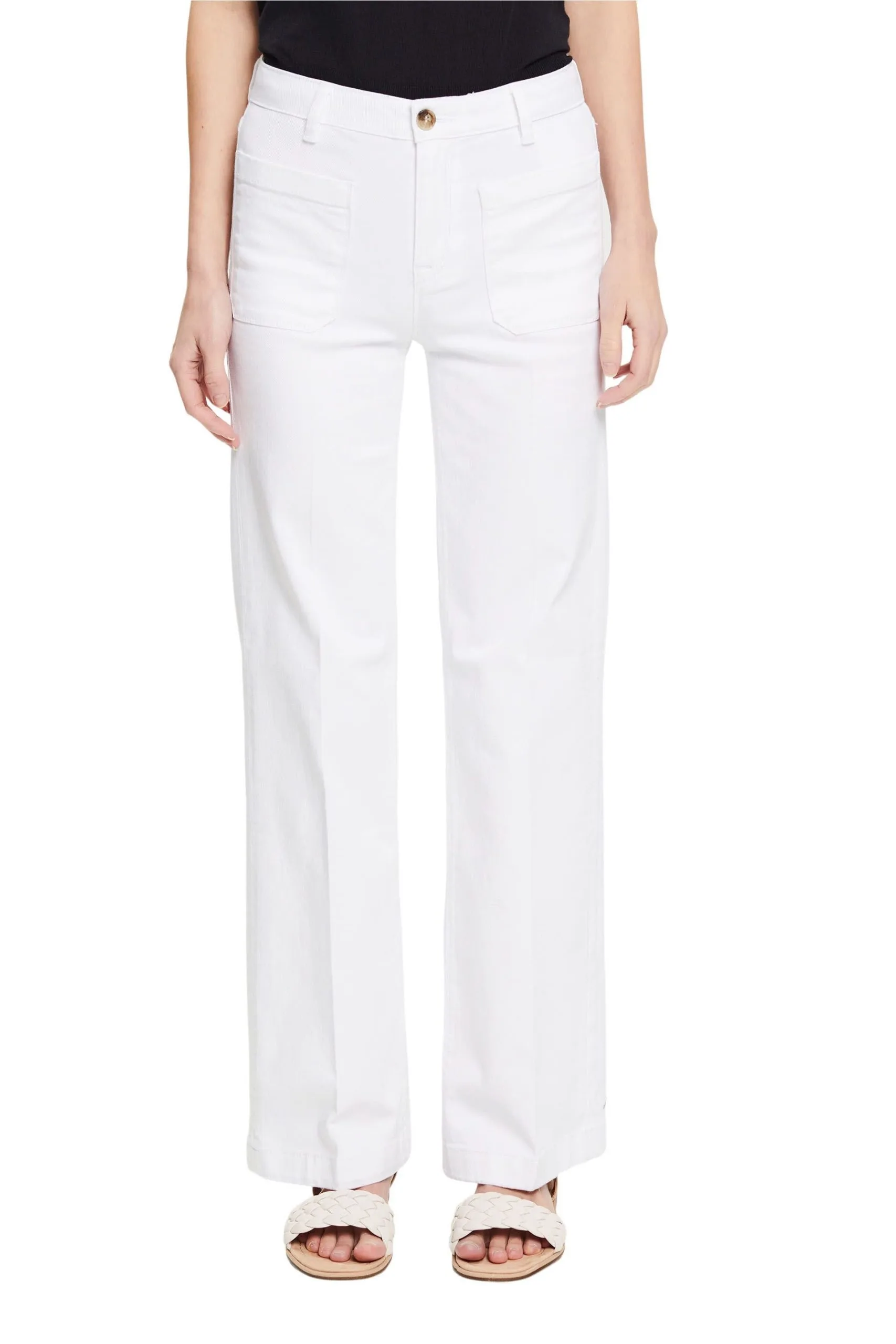 ESPRIT Schlaghose Mit Aufgesetzten Taschen White – Bild 2