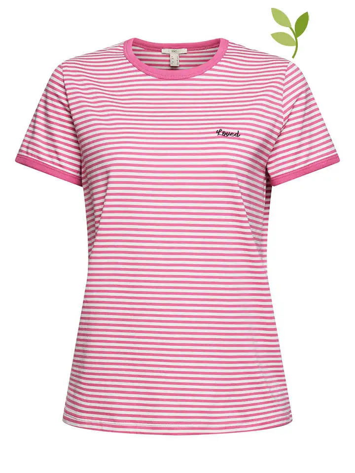ESPRIT Shirt In Pink/ Weiß