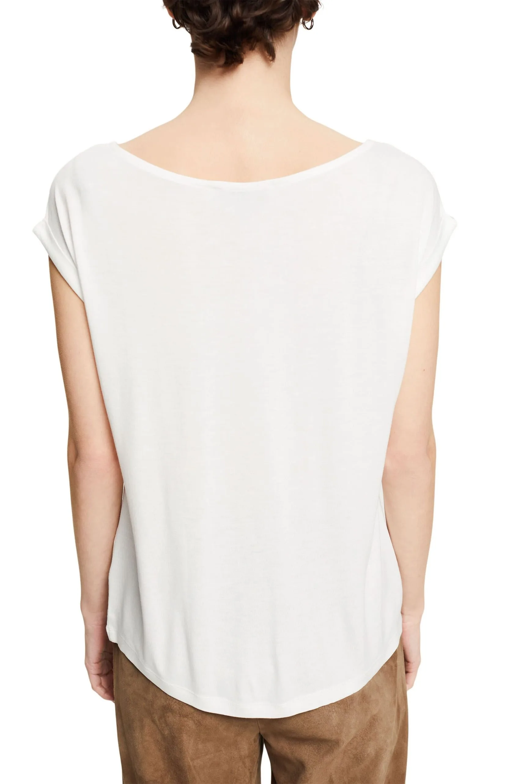 ESPRIT Shirt Mit Metallic-Print Off White – Bild 3