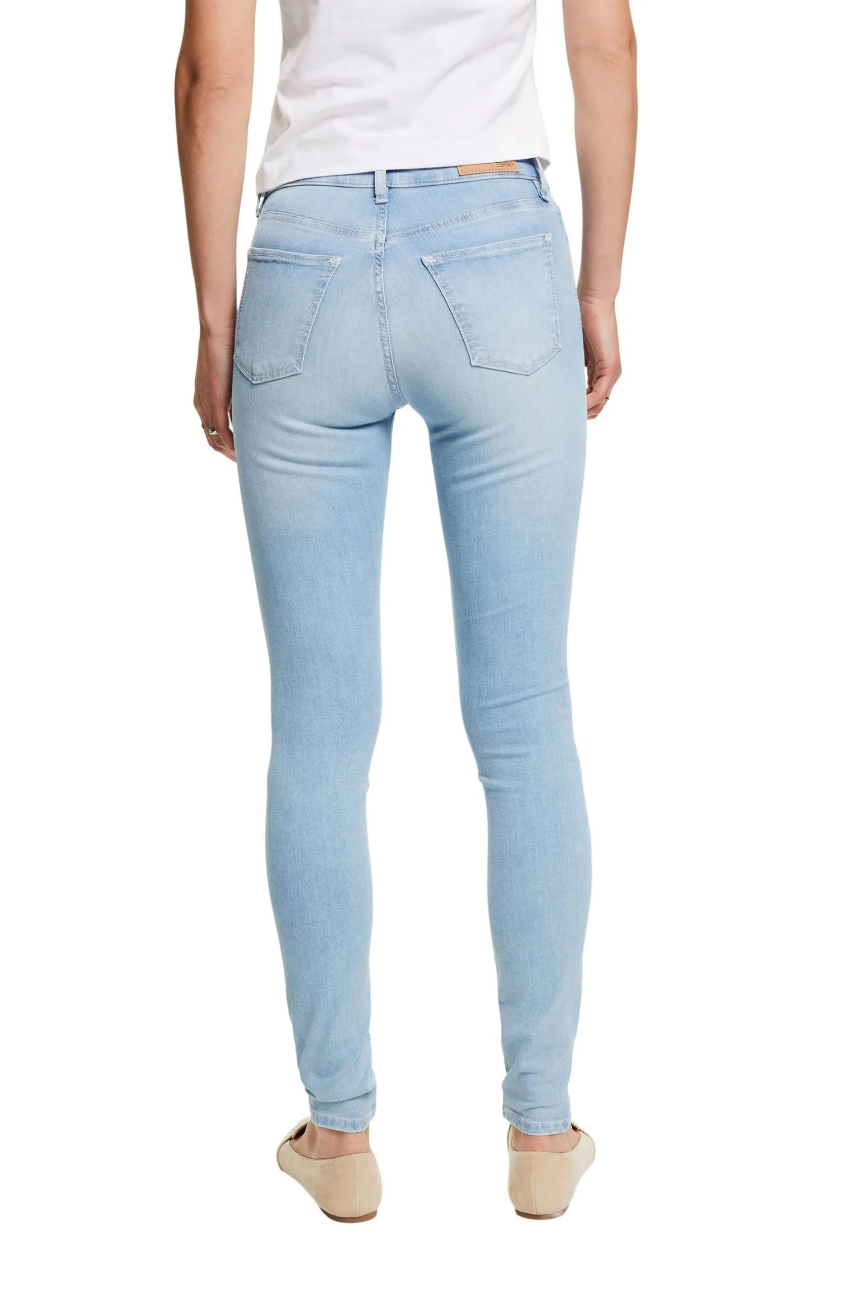 ESPRIT Skinny-Jeans Aus Nachhaltiger Blue Bleached – Bild 3