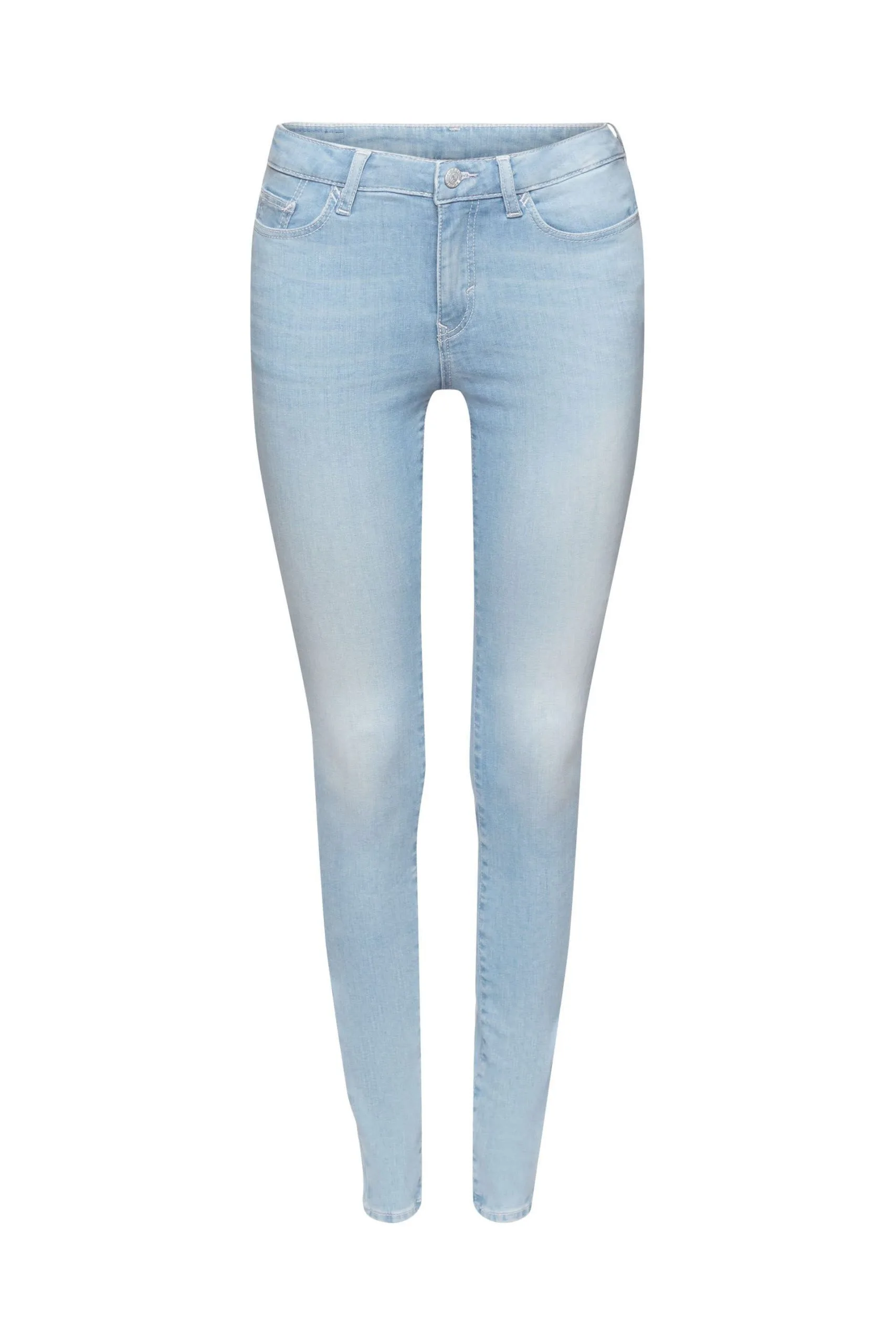 ESPRIT Skinny-Jeans Aus Nachhaltiger Blue Bleached
