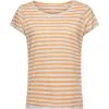 ESPRIT Streifen-T-Shirt Mit Rollkanten Pastel Blue