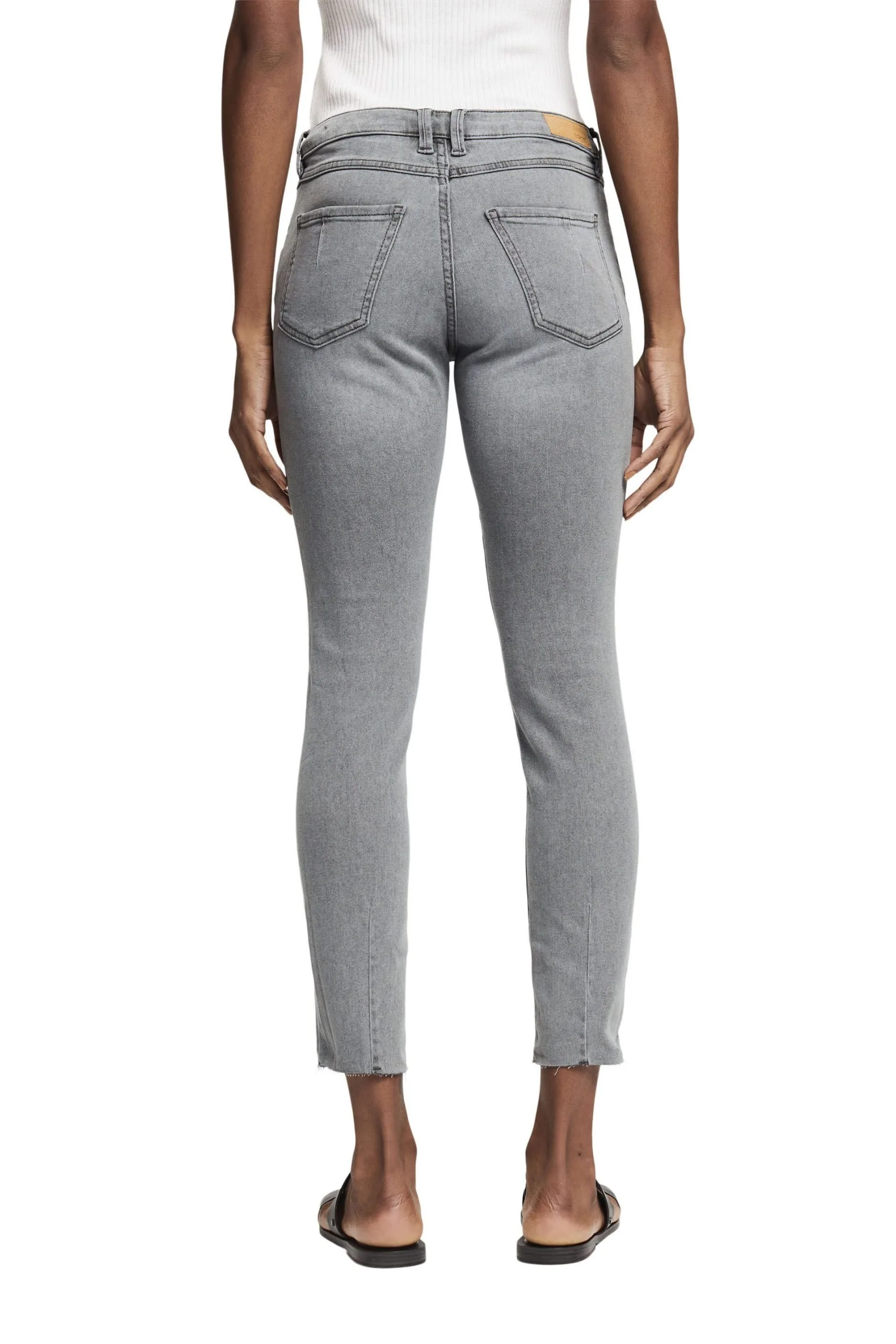 ESPRIT Stretch-Jeans Mit Destroyed-Effekten Grey Light Wash – Bild 3