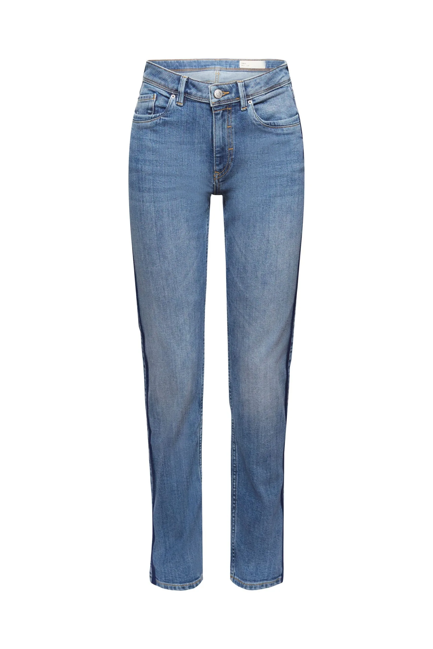ESPRIT Stretch-Jeans Mit Webstreifen Blue Medium Wash