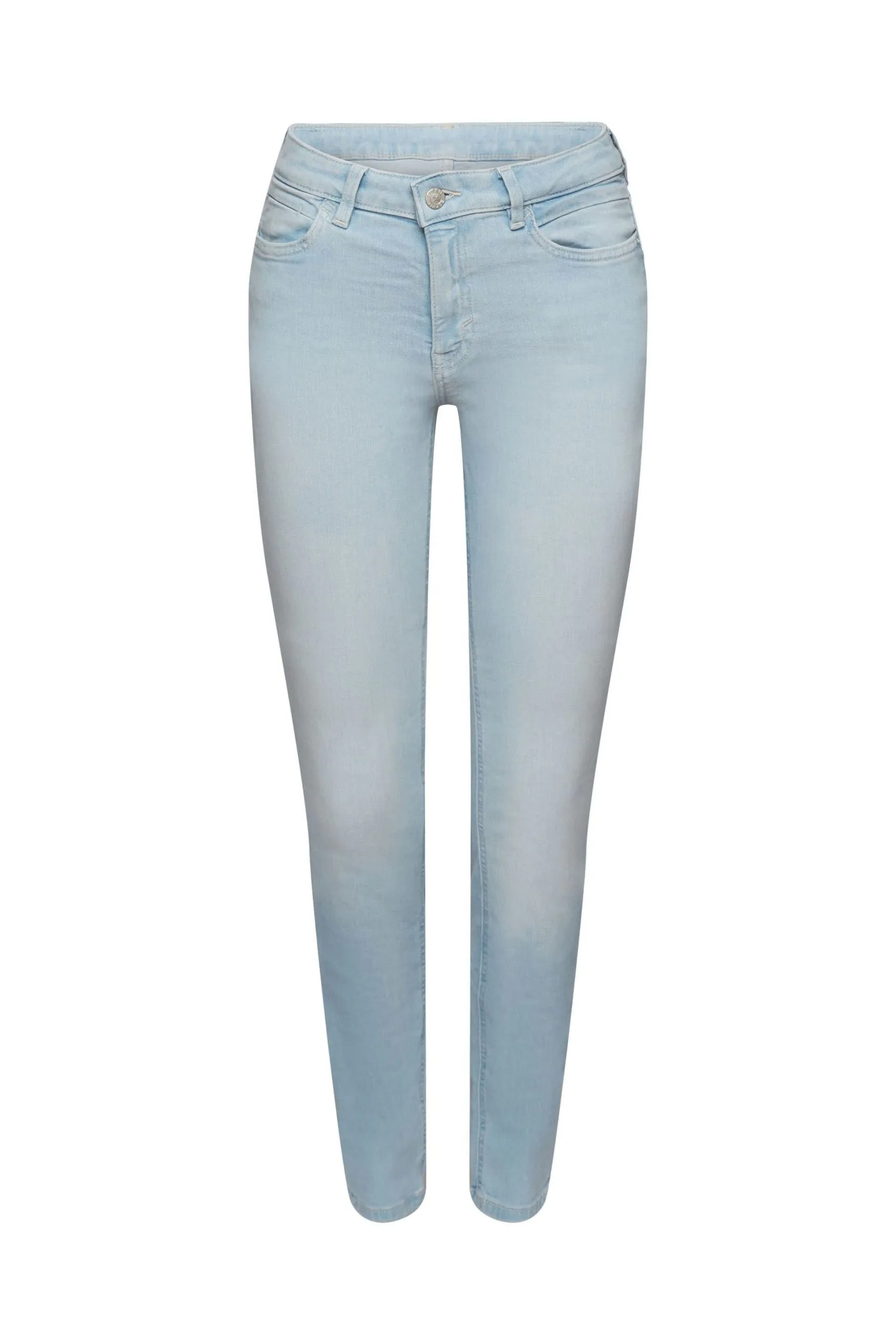 ESPRIT Stretchjeans In Schmaler Passform Blue Bleached