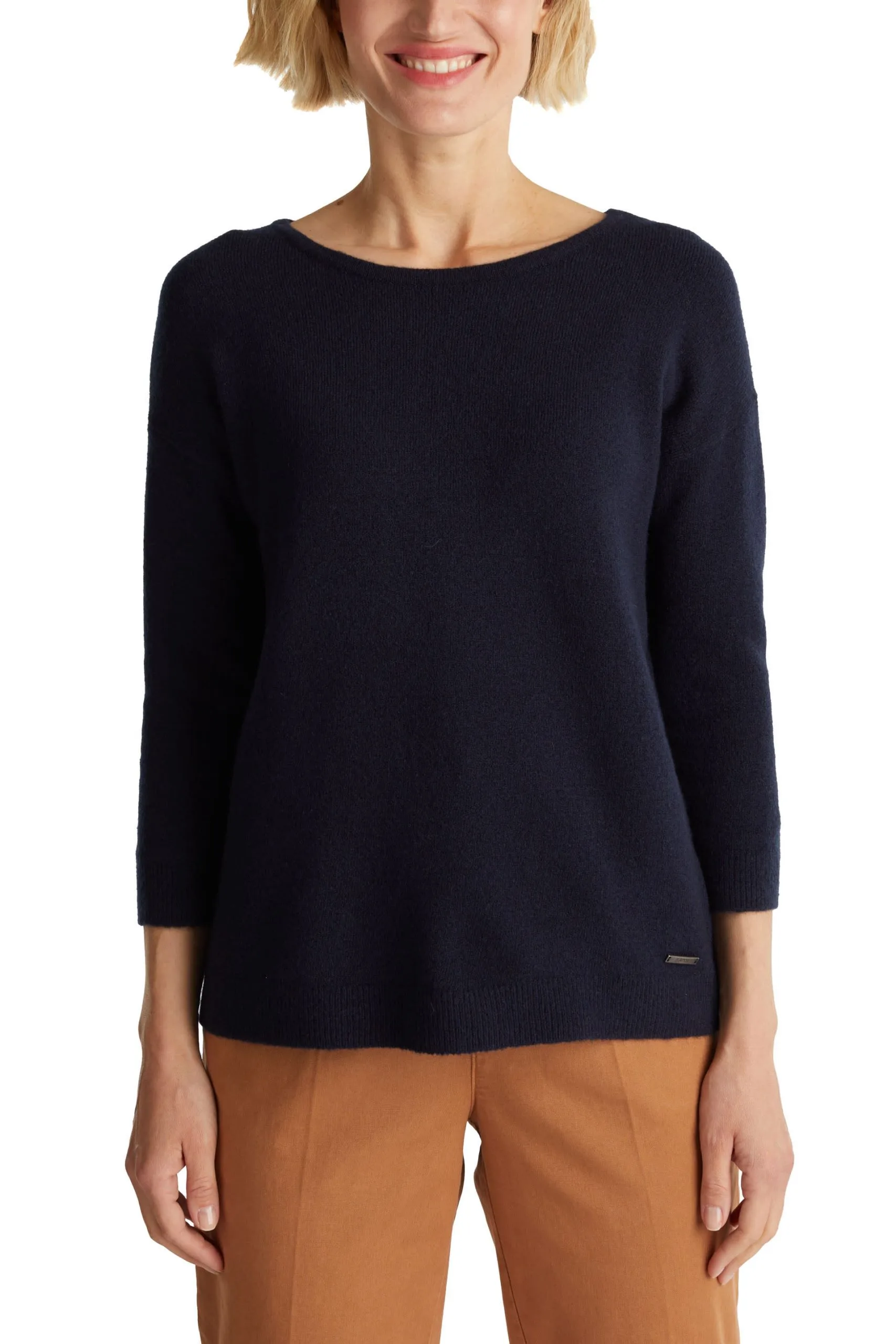 ESPRIT Strick-Pullover Navy 5 – Bild 3