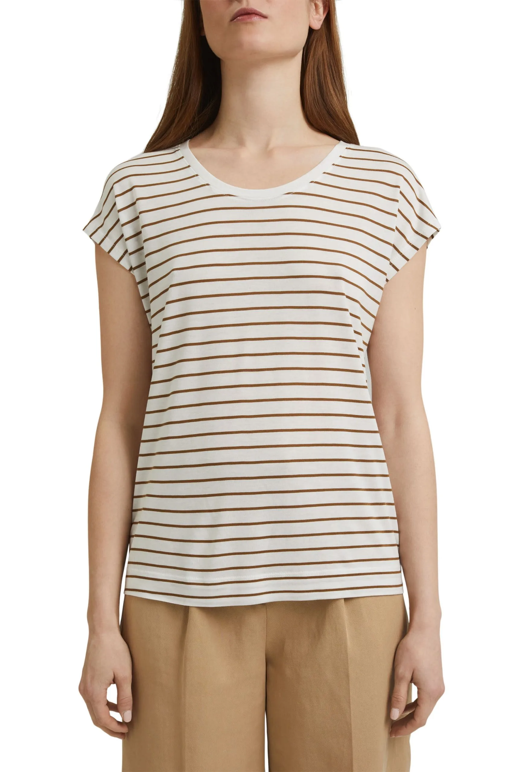 ESPRIT T-Shirt Aus X REFIBRA Off White 2 – Bild 3