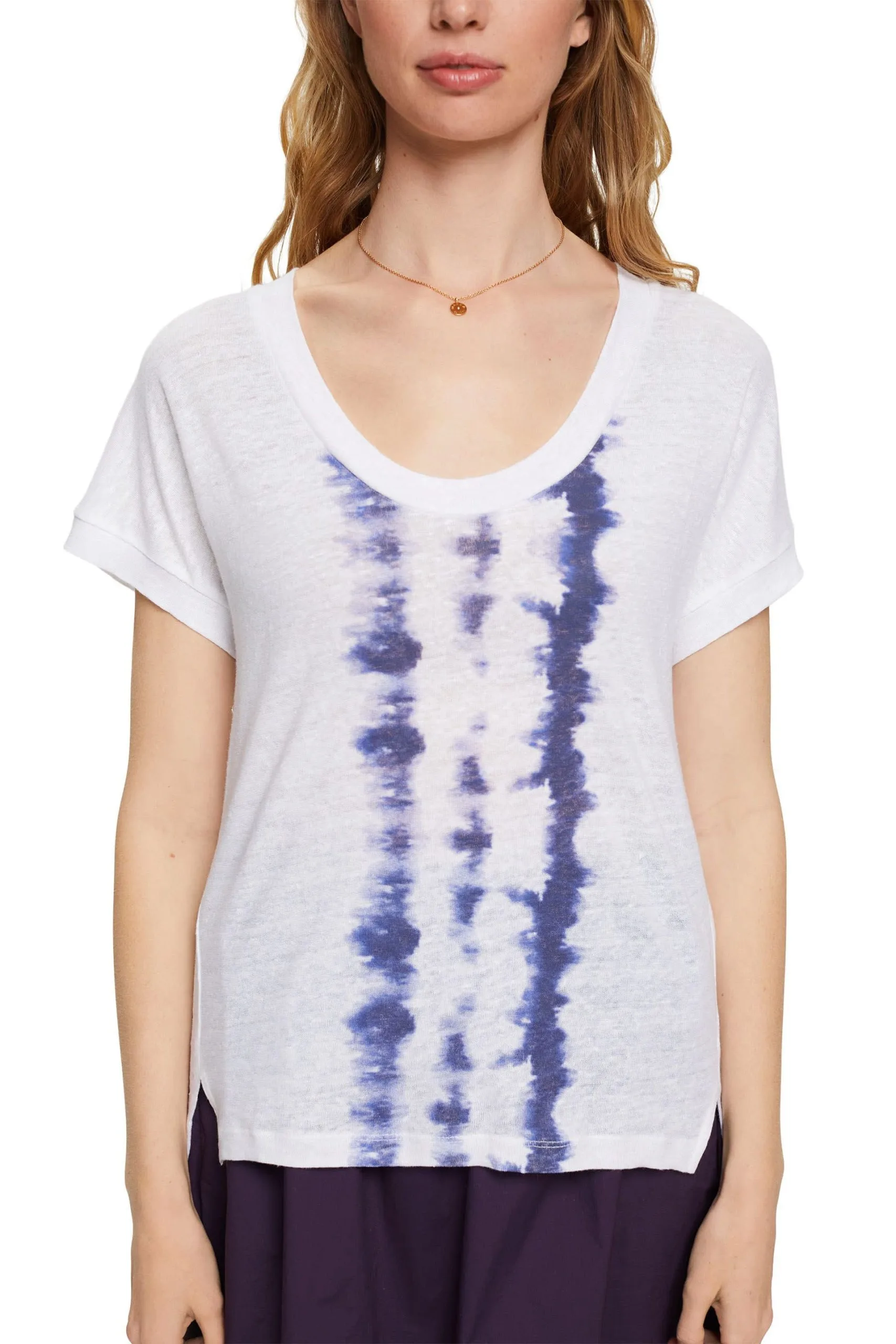 ESPRIT T-Shirt Mit Batik-Streifen White – Bild 2