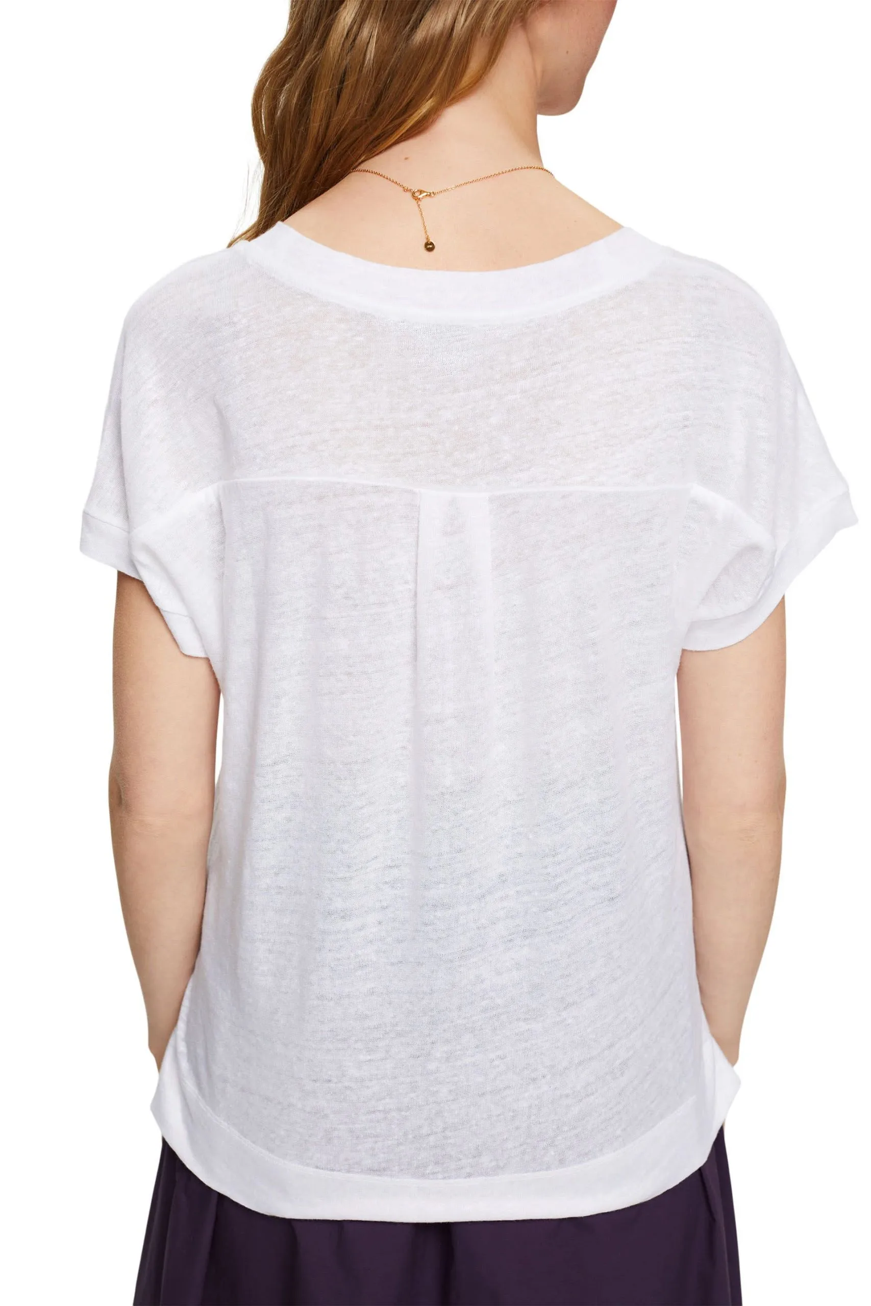 ESPRIT T-Shirt Mit Batik-Streifen White – Bild 3