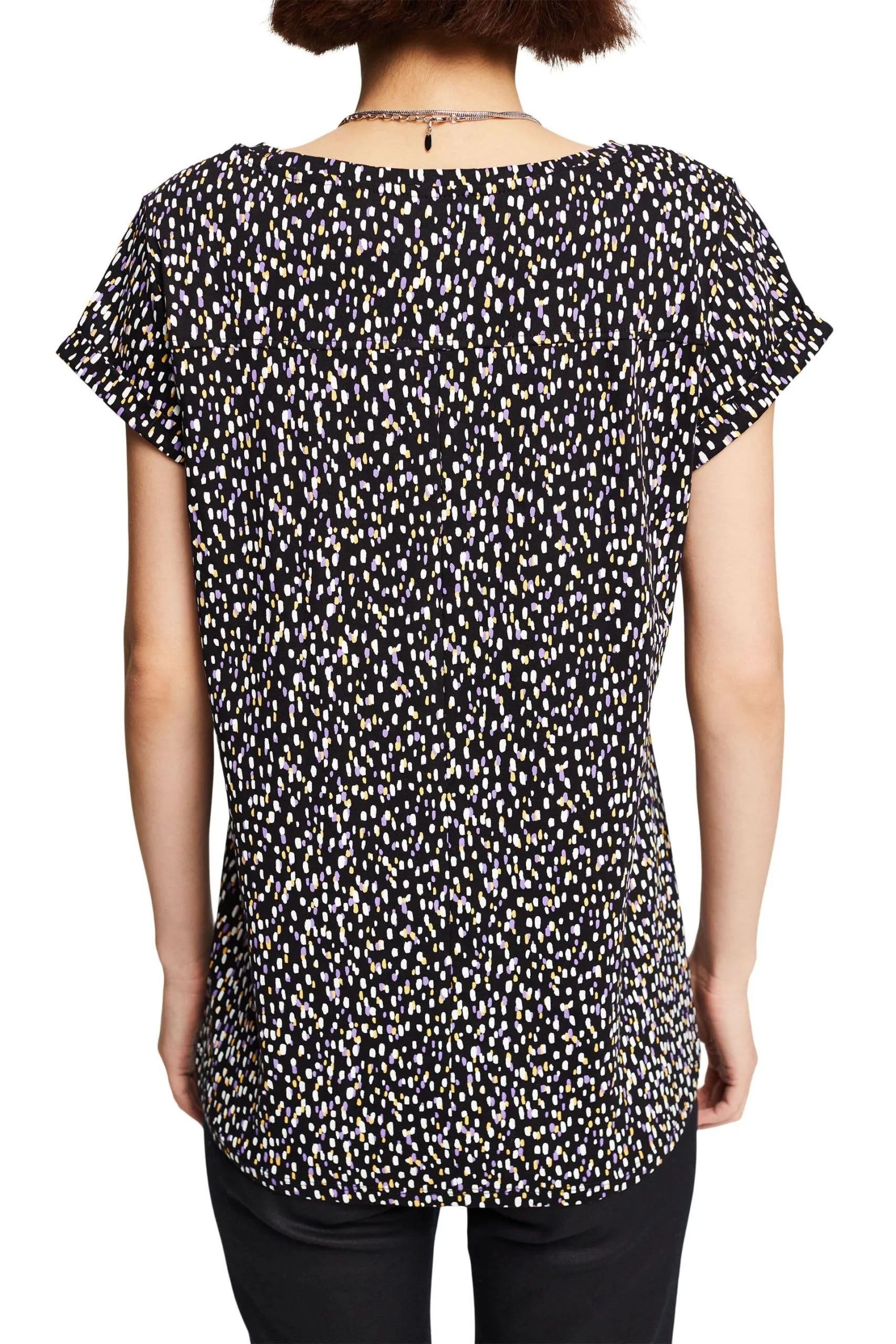 ESPRIT T-Shirt Mit Blätter-Print Black – Bild 3