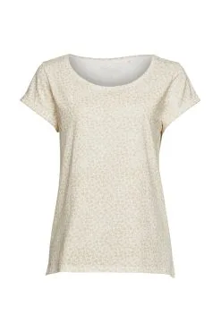 ESPRIT T-Shirt Mit Blätter-Print Off White 4