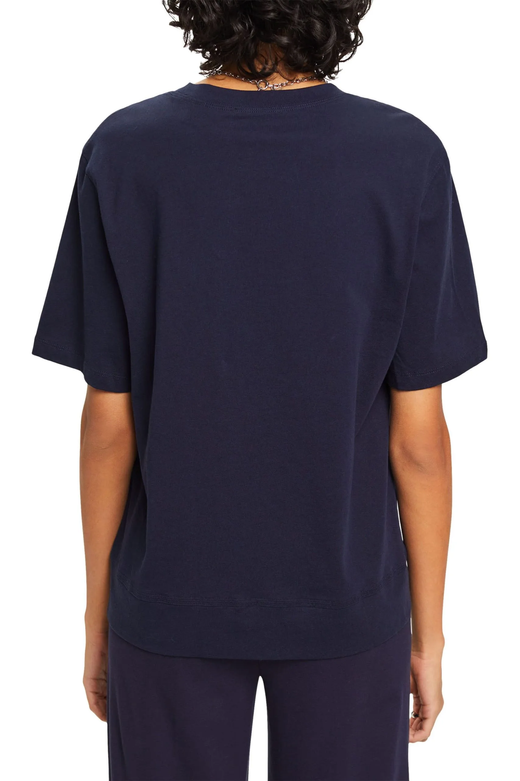 ESPRIT T-Shirt Mit Blumen-Print Navy – Bild 3