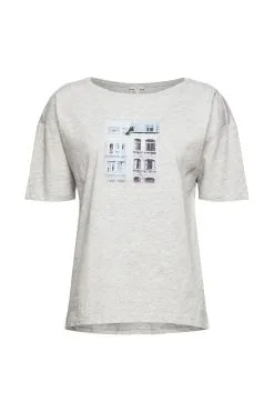 ESPRIT T-Shirt Mit Fotoprint Light Grey