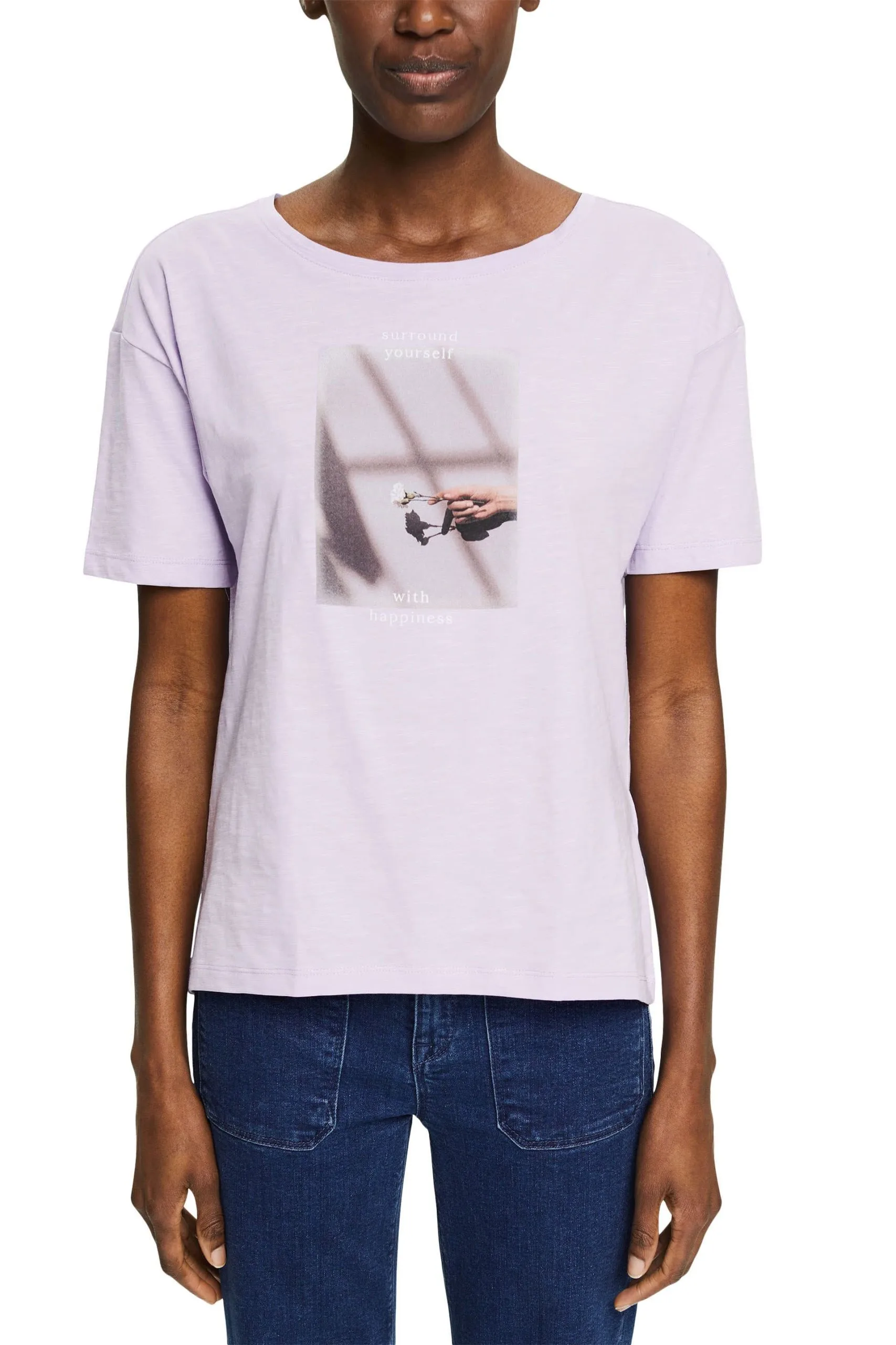 ESPRIT T-Shirt Mit Fotoprint Lilac – Bild 2