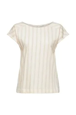 ESPRIT T-Shirt Mit Längsstreifen Off White
