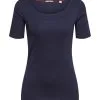ESPRIT T-Shirt Mit Logo Aus Glitzersteinchen Navy