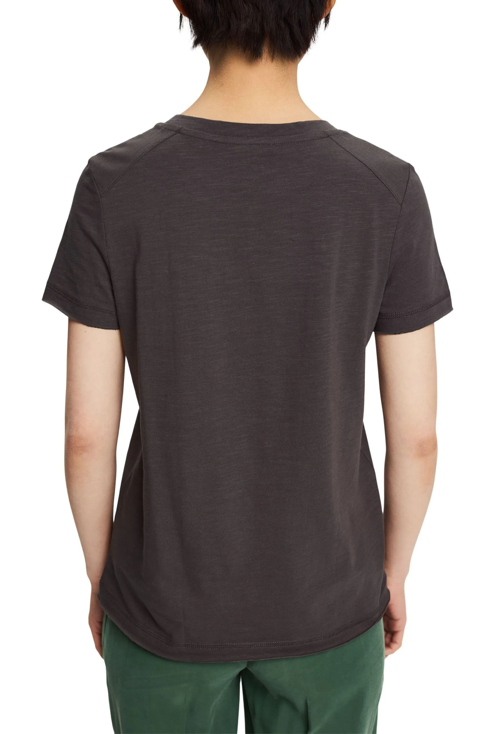 ESPRIT T-Shirt Mit Motiv-Stickerei Anthracite – Bild 3