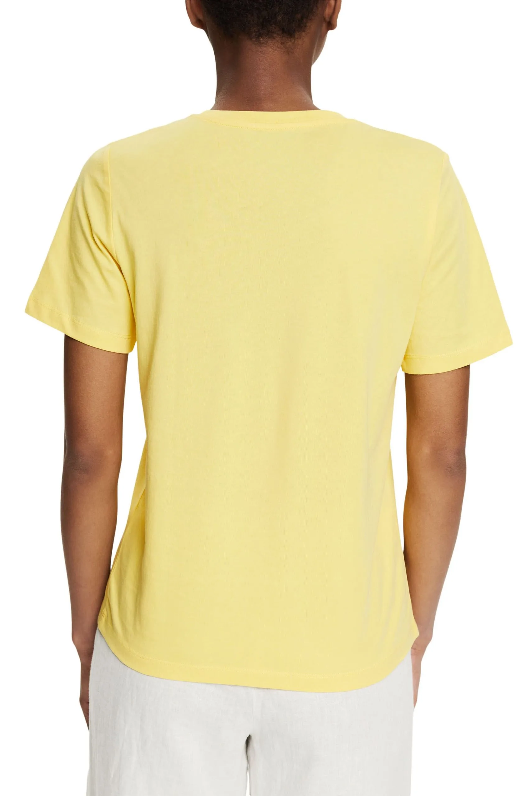 ESPRIT T-Shirt Mit Wording-Print Sunflower Yellow – Bild 3