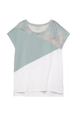 ESPRIT T-Shirts Kurzärmlig Dusty Green