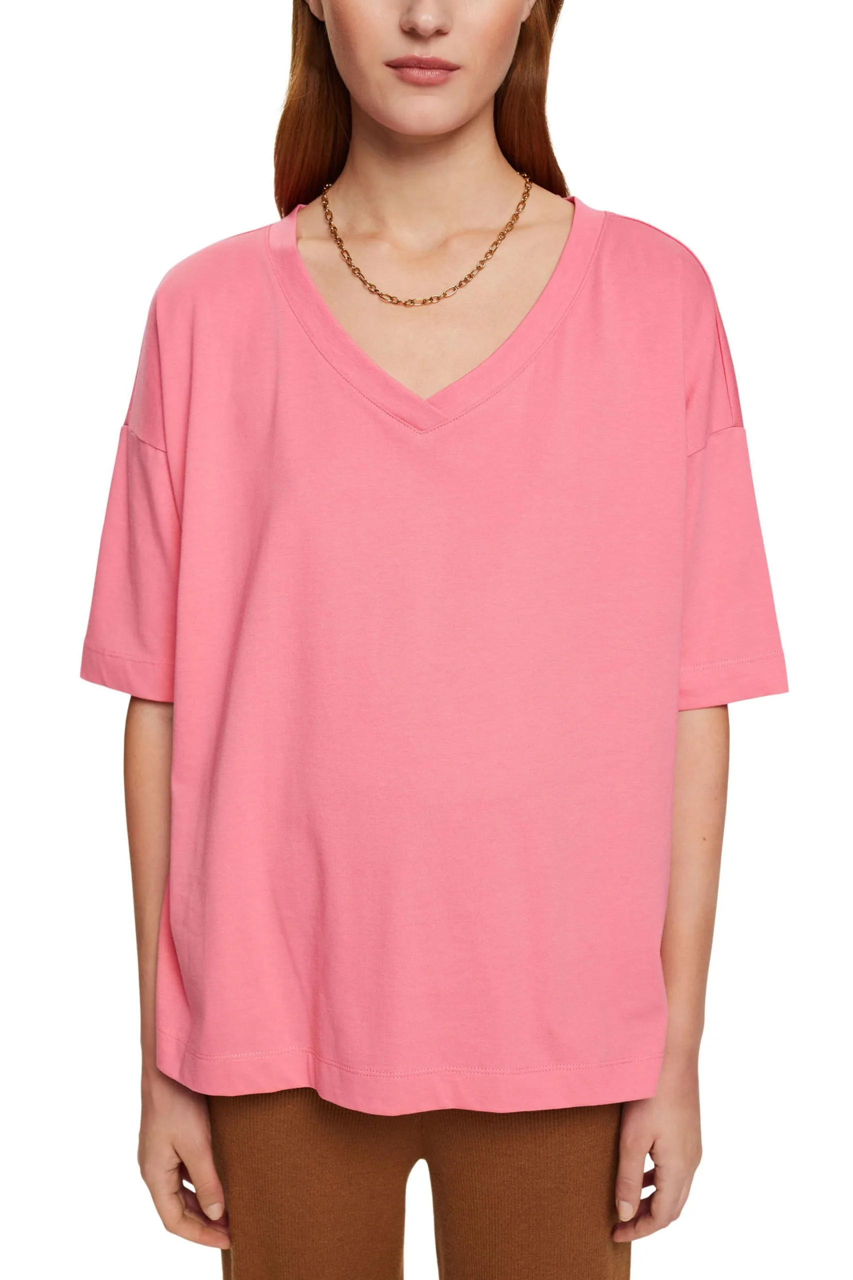 ESPRIT T-Shirts Kurzärmlig Pink Fuchsia – Bild 2