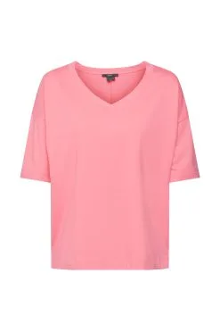 ESPRIT T-Shirts Kurzärmlig Pink Fuchsia