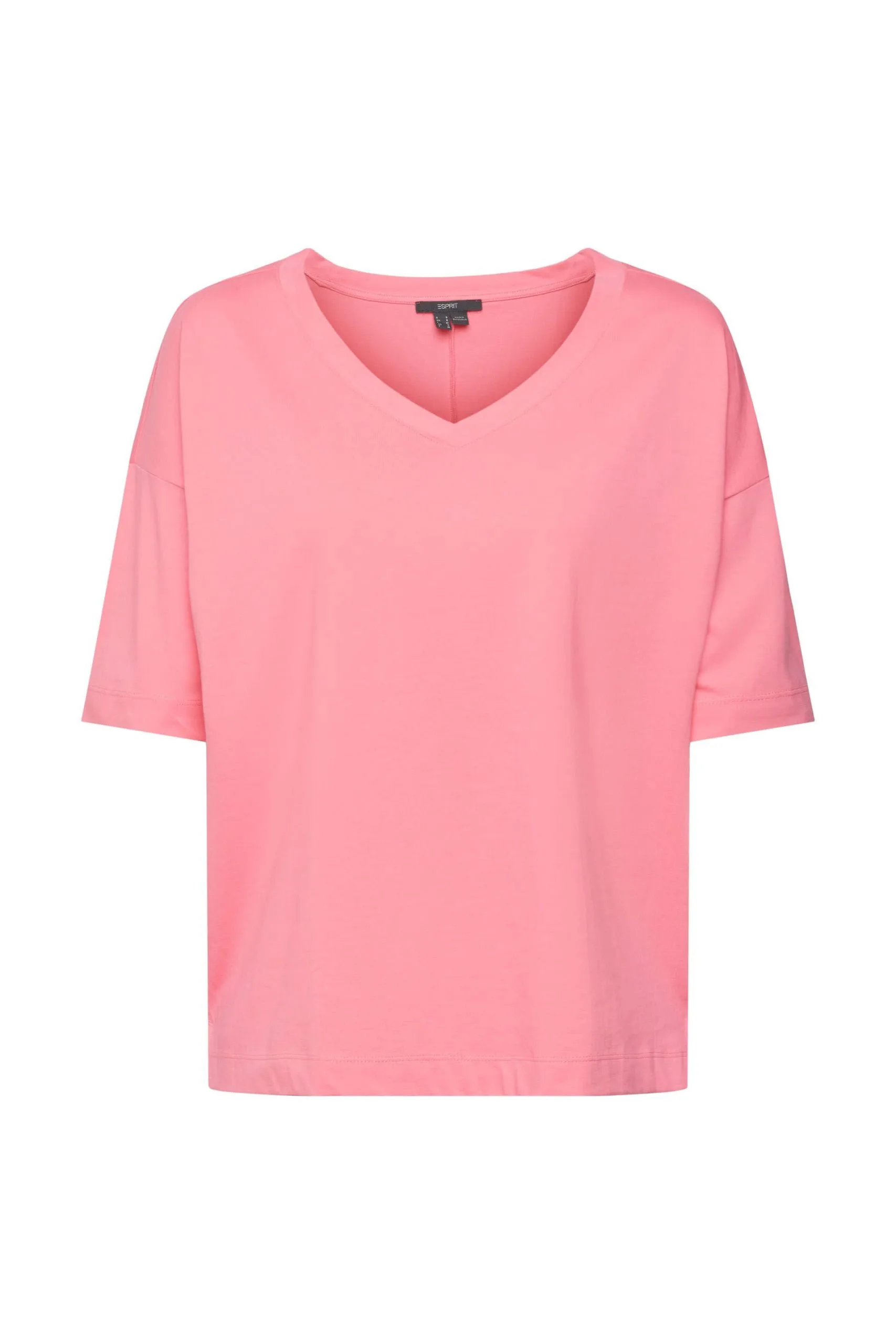 ESPRIT T-Shirts Kurzärmlig Pink Fuchsia